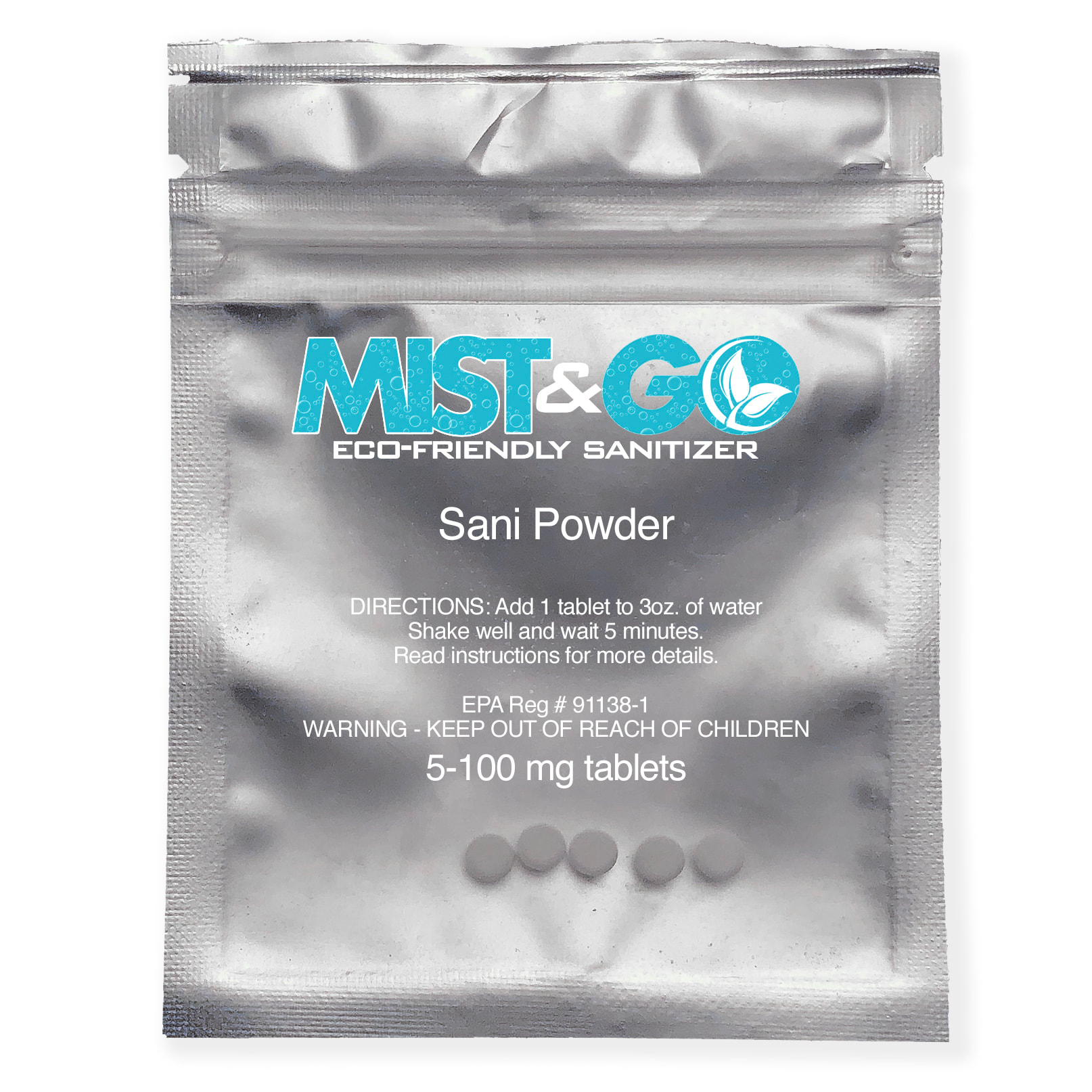 Mist Go Sani Powder Hocl Tablets Mist Go Nano
